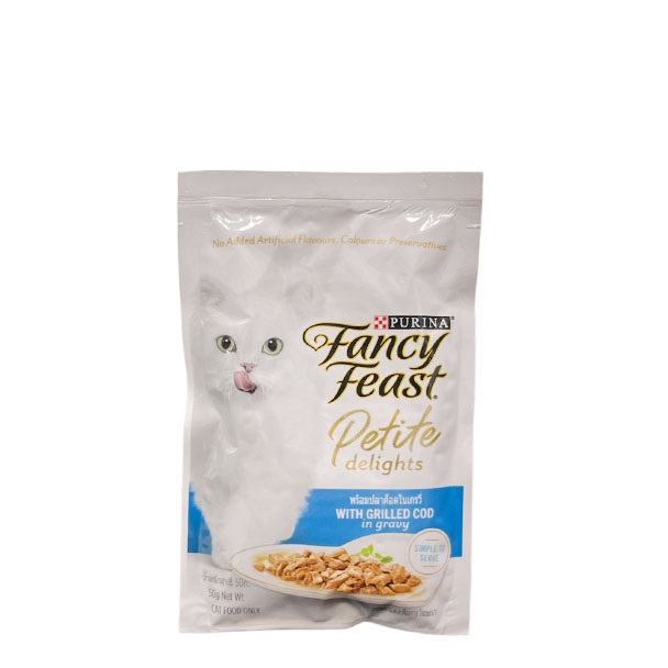 🇺🇸 Thức Ăn Ướt Cho Mèo Fancy Feast Petite Delight Dạng Gói Gravy 50g, Pate PET8 70g
