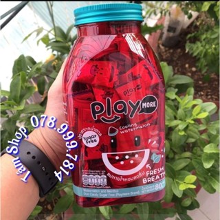 KẸO DƯA HẤU BẠC HÀ KHỔNG LỒ PLAYMORE (HŨ TΟ 80G) - NHẬP KHẨU THAILAΝD
