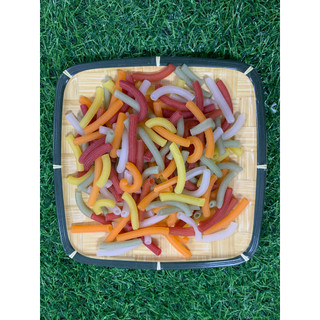 Nui hoa sen - nui rau củ - nui ống dài gói 500g