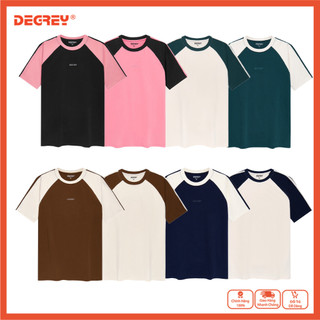 Áo Thun Degrey Thời Trang Unisex Nam Nữ Raglan Line Nhiều Màu