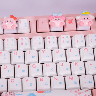 Nút bàn phím cơ R4 PBT keycap lẻ hoạt hình Candy dể thương Kirby xinh đẹp