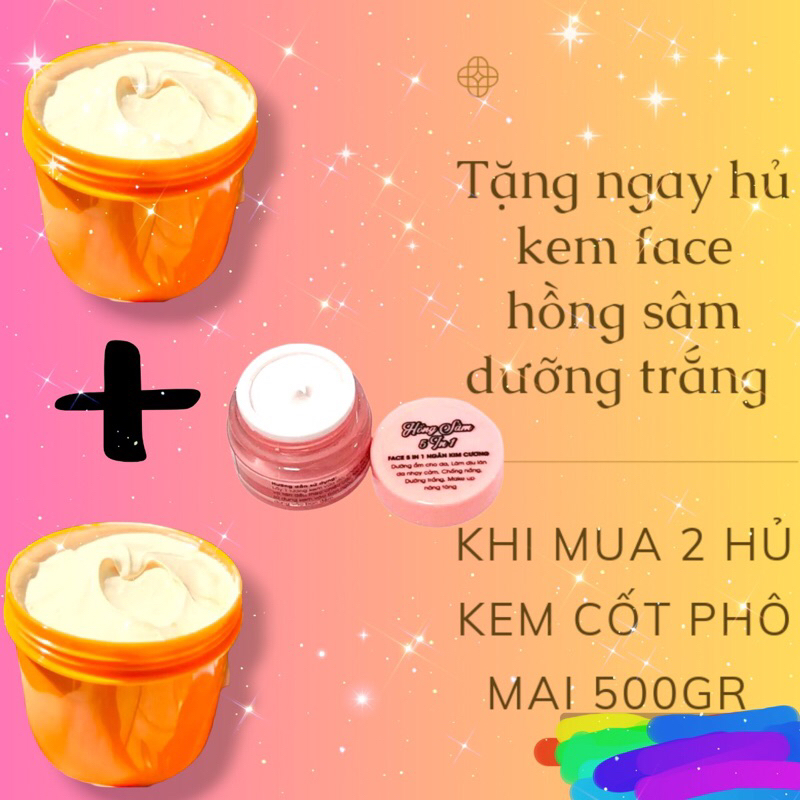 KEM CỐT  PHÔ MAI - tặng ngay face Hồng sâm