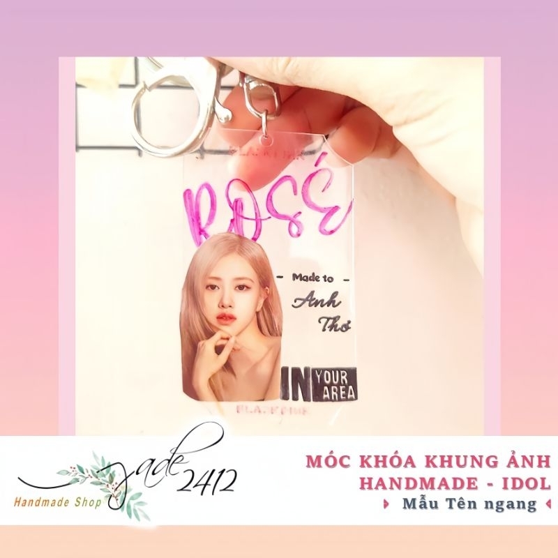 MÓC KHOÁ TÊN KHUNG ẢNH HANDMADE BLACKPINK GIÁ RẺ, XINH XẮN
