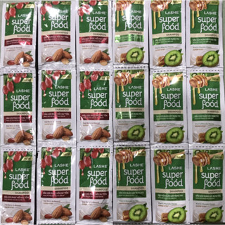 Dầu gội phục hồi tóc hư tổn Lashe Super Food dây 12 gói