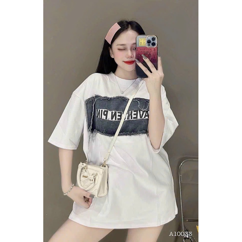 Áo thun baby teen phối viền cổ và tay siêu đáng ỉu.