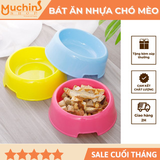 ( Hỏa Tốc 2H ) Bát Ăn cho chó mèo, Bát nhựa đựng nước cho chó mèo, Bát thức ăn cho chó con | Muchinshop