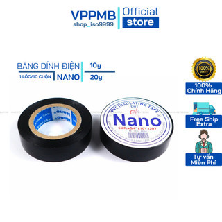 BĂNG DÍNH ĐIỆN NANO,BĂNG KEO CÁCH ĐIỆN (GIÁ 10 CUỘN)