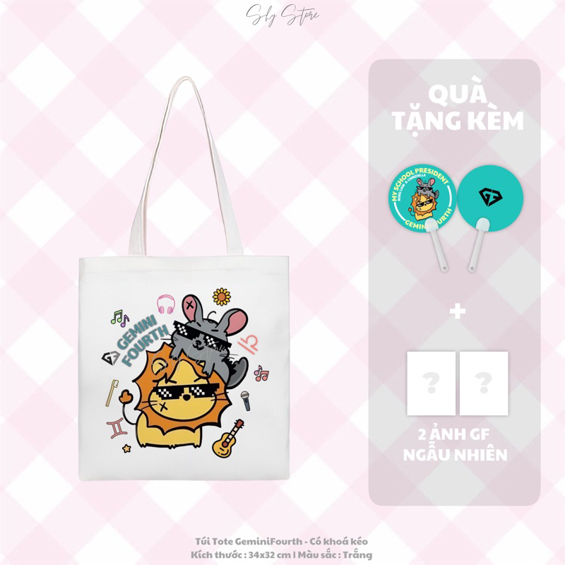 TÚI TOTE GEMINIFOURTH SIÊU CUTE