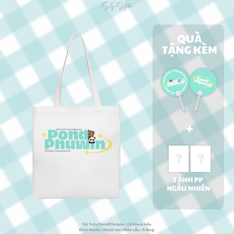 TÚI TOTE PONDPHUWIN SIÊU CUTE