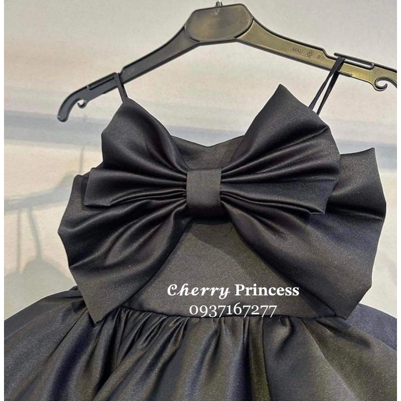 𝘽𝙇𝘼𝘾𝙆 𝐃𝐑𝐄𝐒𝐒-👗Đầm công chúa Váy công chúa bé gái thiết kế cao cấp sang chảnh 1-10 tuổi