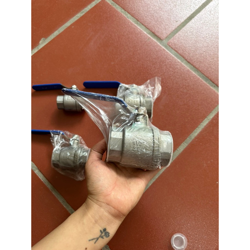 Van bi tay gạt inox 21,27,34,42,48 - van khoá inox