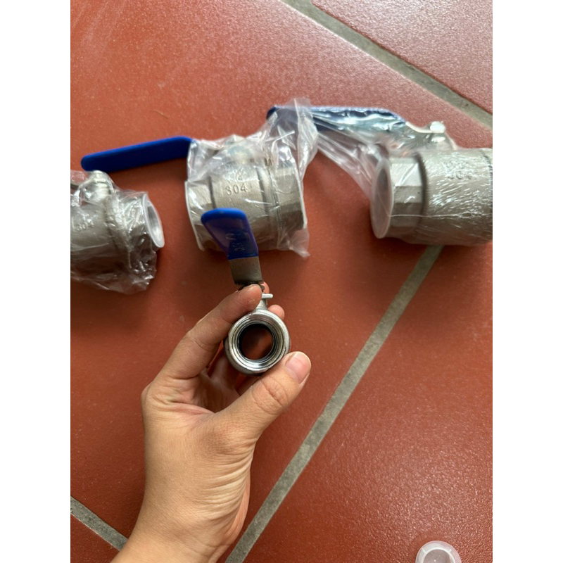 Van bi tay gạt inox 21,27,34,42,48 - van khoá inox