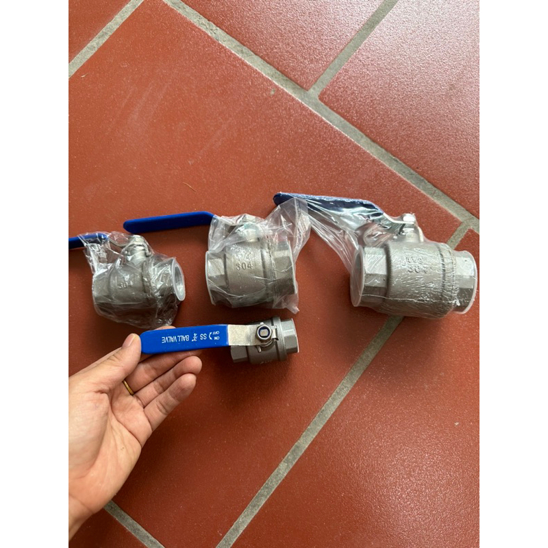 Van bi tay gạt inox 21,27,34,42,48 - van khoá inox