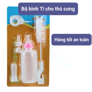 Bình ti sữa cho chó mèo cao cấp chất liệu tốt an toàn cho boss 60ml