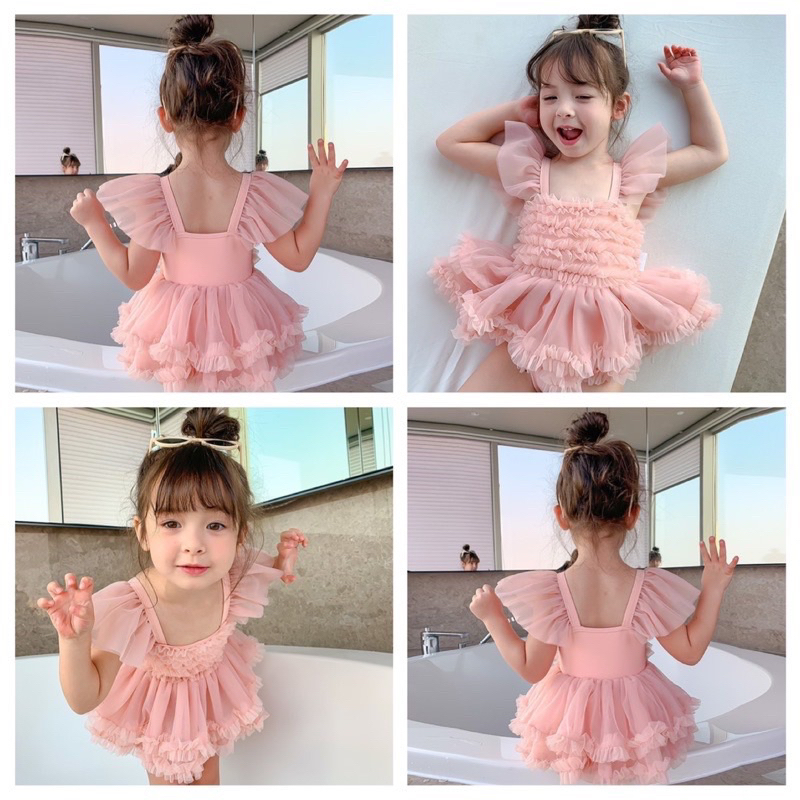 Bộ bơi bikini công chúa xinh lung linh