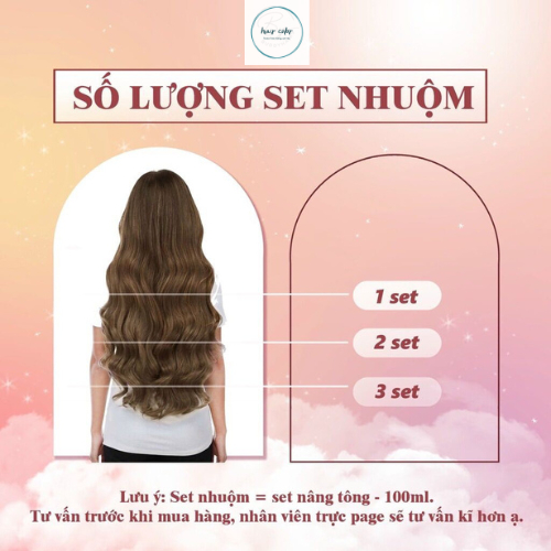 Thuốc Nhuộm Tóc tại nhà Màu NÂU HỒNG ĐÀO Lên Từ Nền 6 - 7 Tặng Oxi Găng Tay Mũ Chùm đầu