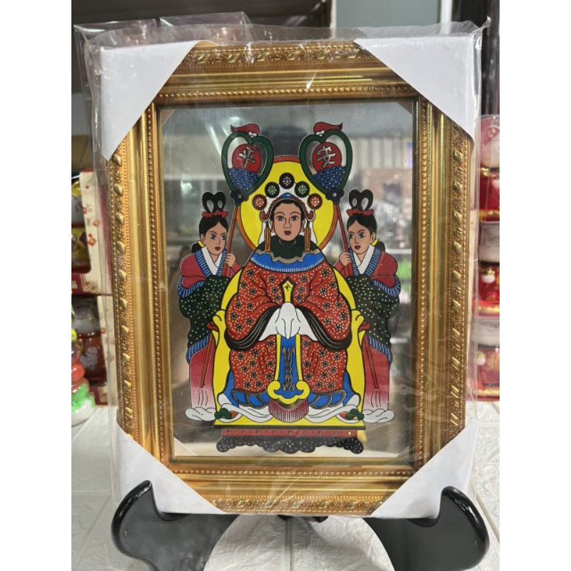 TRANH THỜ BÀ CHÚA TIÊN CHÚA NGỌC 18X24CM CAO CẤP