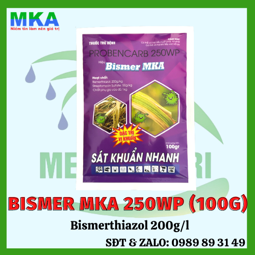 Bismer MKA 250WP (Bismerthiazol 200g/l) gói 100g