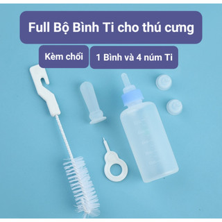 Bình ti sữa cho chó mèo cao cấp chất liệu tốt an toàn cho boss 60ml
