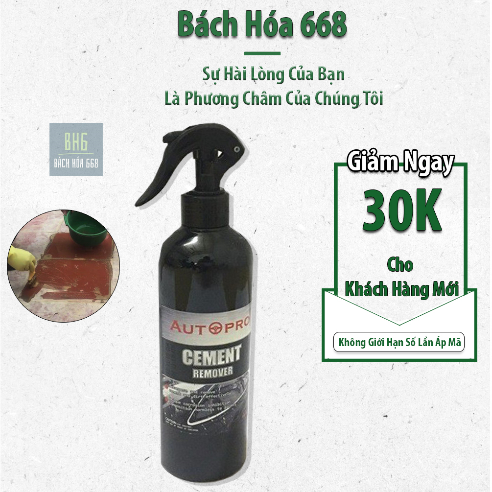 Chai xịt tẩy vết xi-măng, vôi vữa AutoPro 500ml