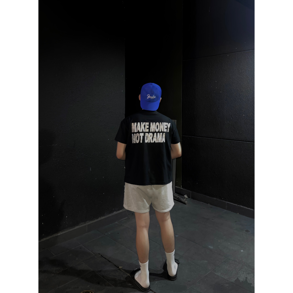 Áo Thun Boxy 250GSM MAKE MONEY NOT DRAMA l KASUI l Boxy Fit Cotton 100% 5 Màu