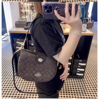 Túi Coac.h ella dư xịn nắp gập đeo chéo