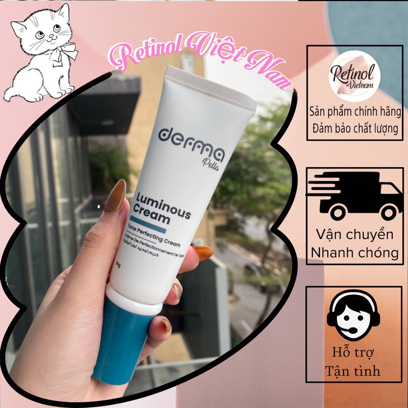 Kem Nâng Tone Se Khít Lỗ Chân Lông DERMA PELLA LUMINOUS của JORDAN