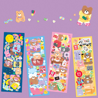 Zanmo tấm hình dán sticker gấu Hàn Quốc dễ thương