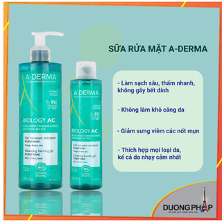 A-derma gel rửa mặt 200 - 400ml