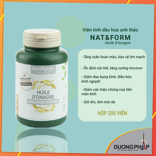 Viên uống tinh dầu hoa anh thảo Nat & Form 200v