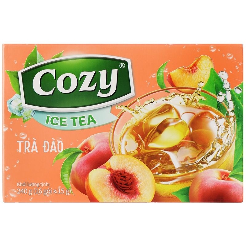 Trà hòa tan Cozy các vị đào/dâu/chanh/vải/táo