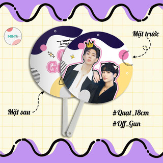 Quạt tròn cầm tay Cặp đôi OffGun 18cm