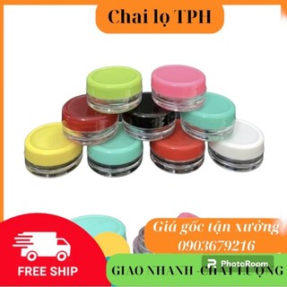 Hủ chiếc nhựa mỹ phẩm 3g hủ đựng kem, phụ kiện du lịch