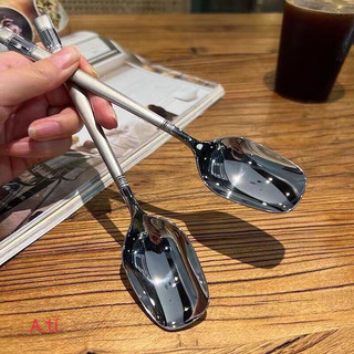 Thìa Inox Mạ Vàng Cán Dài