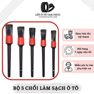 Bộ 5 chổi làm đẹp làm sạch ô tô - lốp ô tô vạn phúc