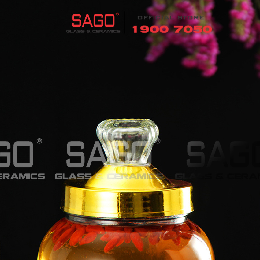 Bình sâm Thủy Tinh Bầu Cao 03 Lít, 04 Lít, 05 Lít | Tùy Chọn Dung Tích