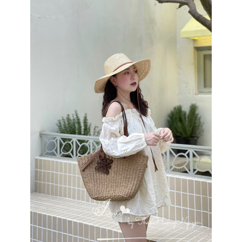 Set Áo Trễ Vai Mix Quần Short Vải Thô Cao Cấp