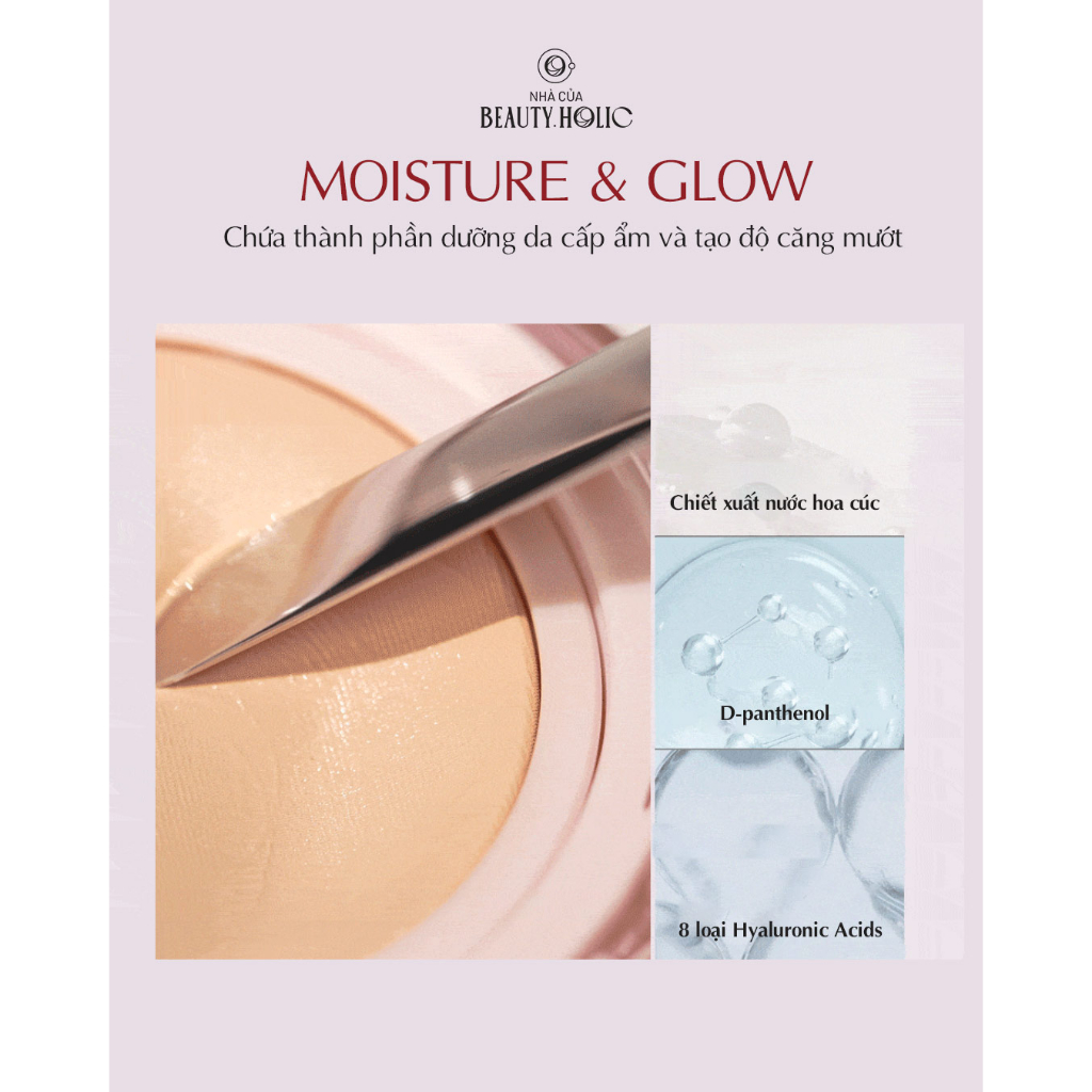 Cushion dưỡng ẩm căng bóng CLIO KILL COVER MESH GLOW CUSHION