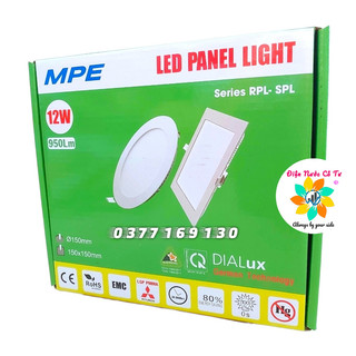 Đèn Led Panel Âm Trần RPL-12T 12w cao cấp MPE (bảo hành 24 tháng)