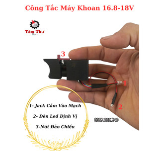 Mạch điều khiển và công tắc cho máy khoan pin 18v không chổi than