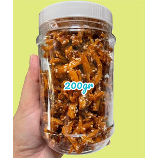 Cá cơm rim tẩm mè