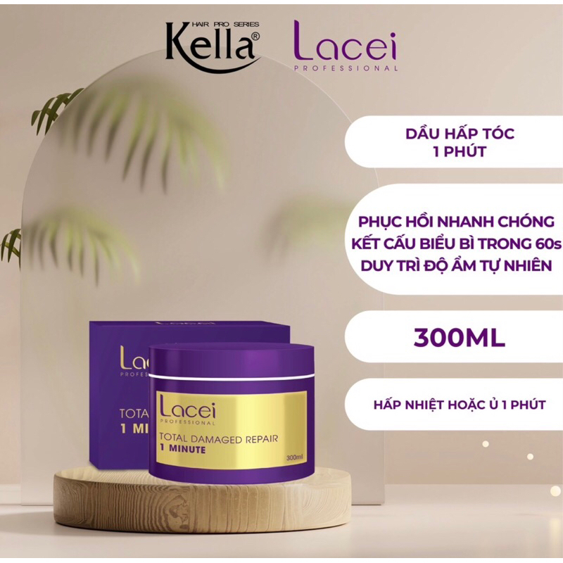 Hấp dầu 1phút Lacei tím 300ml