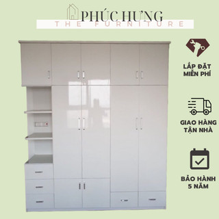 <MIỄN SHIP HÀ NỘI> Tủ Nhựa Đài Loan - Tủ Nhựa 4 Cánh Có Kệ Trang Trí, Đựng Quần Áo Chăn Màn Chịu Lực Tốt Giá Tốt Nhất