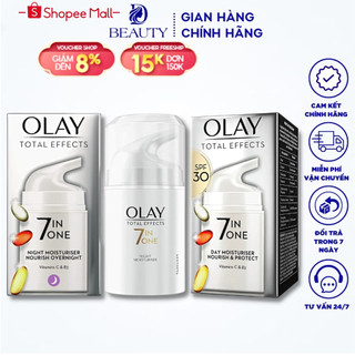 Kem Dưỡng Olay Total Effects 7 In 1 Anti Ageing Moisturiser 50ml Chính Hãng dưỡng trắng , tái tạo da và chống lão hoá