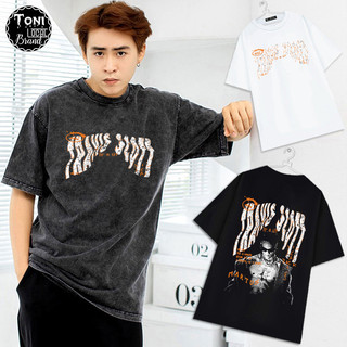 Áo Thun Tay Lỡ Trame TRAVIS SCOTT Local Brand Cotton 100 Form rộng Unisex (AT200T - Full Box)