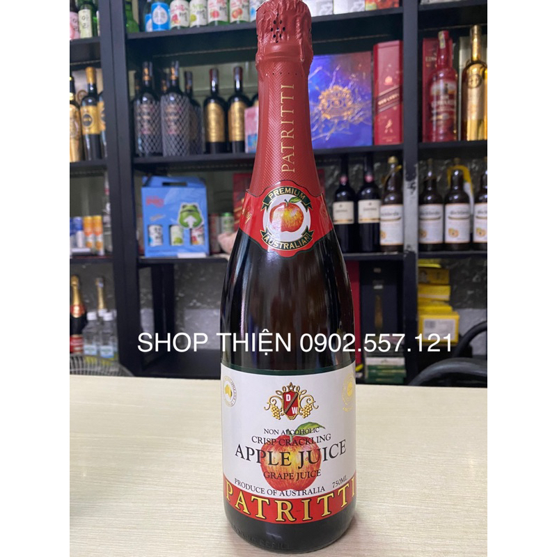 Nước Trái Cây Có Ga Úc PATRITTI 750ml- Vị Táo