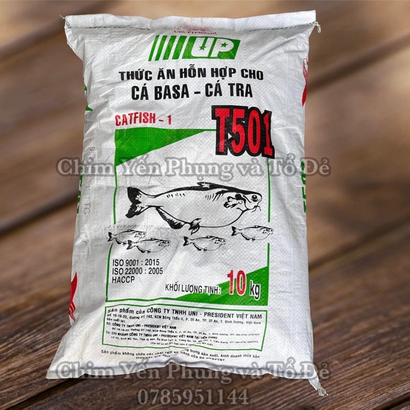 1 bao 10kg Cám Cá T501S UP (Cám cốt vàng) dạng: Bột, Mảnh - thức ăn Cá Cảnh: Betta • Bảy Màu • Ba Đuôi • Cánh Buồm...