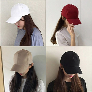  Nón kết trơn Mữ lưỡi trai Nam nữ Unisex Mũ bóng chày Ulzzang Phong cách Hàn Quốc Thời trang 