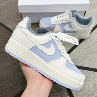 Fori giày nike_trắng nam nữ, giày af1 air force 1 trắng xanh kem, dây thừng thời trang hàng đẹp full box bill