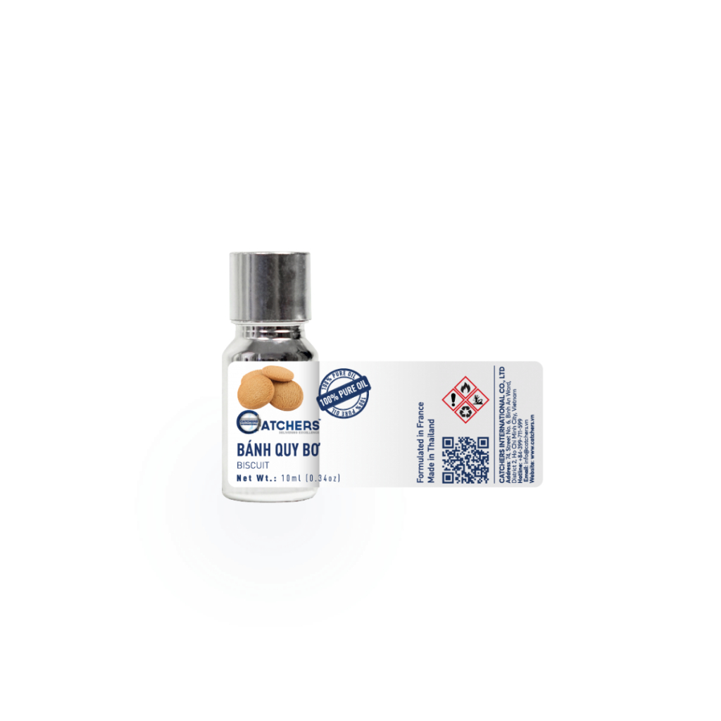 Tinh dầu Bánh Quy Bơ 10ml - 100ml / Biscuit Pure Oil | Tinh dầu đậm đặc Full